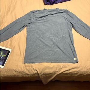 Vuori Blue Long Sleeve Shirt